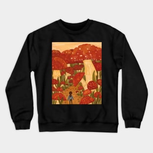 Red Mushroom Forest Crewneck Sweatshirt